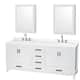 Option White / Giotto Quartz Top / Brushed Chrome