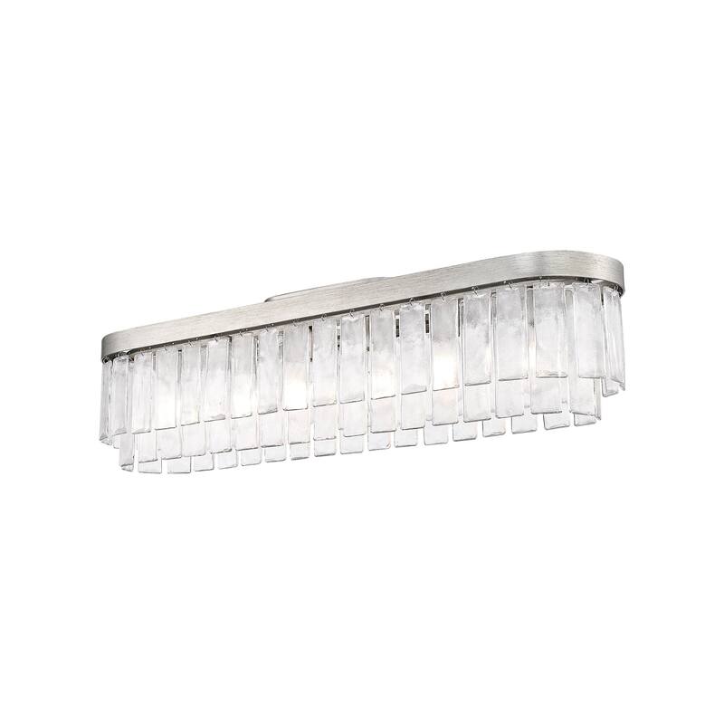 Golden Lighting 1768-FM42 HWG Ciara 6 Light 42" Wide Semi-flush Linear