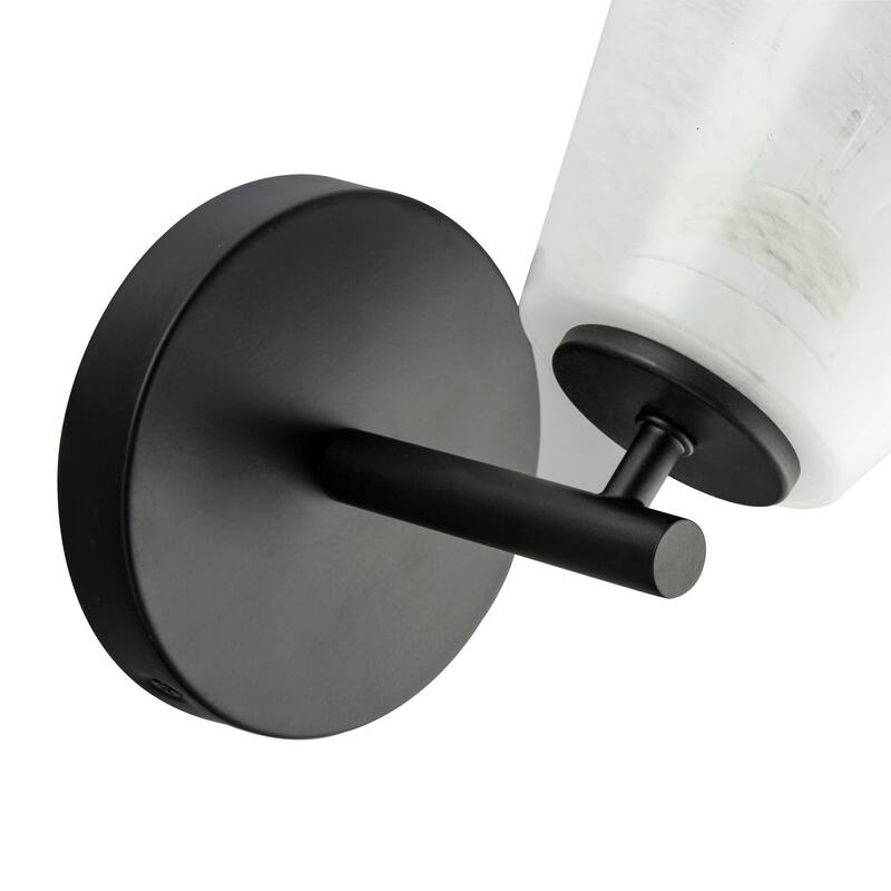 Artcraft Brooke 1-Light Wall Sconce - Wispy White Glassware Shade