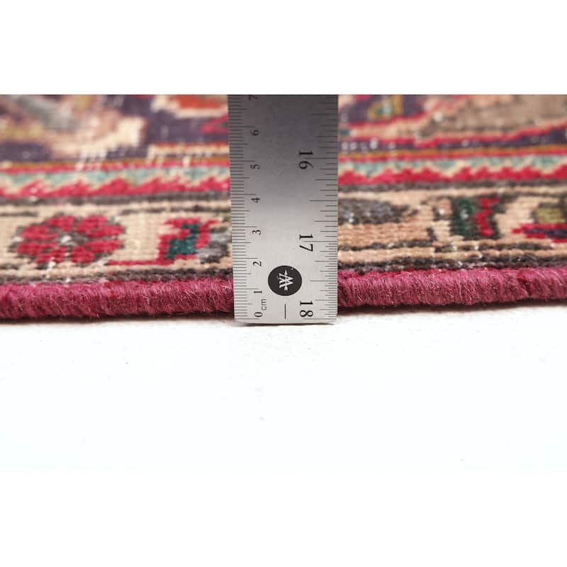 ECARPETGALLERY Hand-knotted Antalya Vintage Red Wool Rug - 6'7 x 9'9