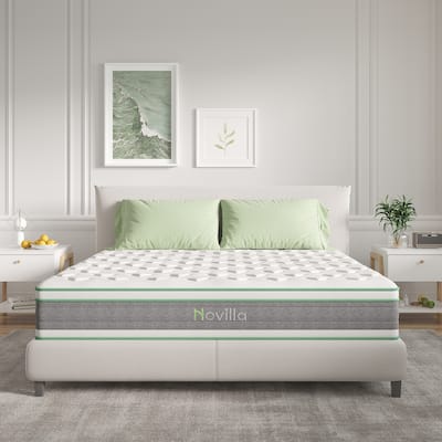 Novilla Gel Memory Foam Innerspring Hybrid Mattress