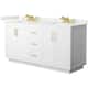 Option White / White Quartz Top / Brushed Gold Hardware