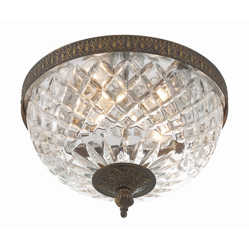 Crystorama Lighting Group Richmond 2 Light 10" Wide Flush Mount Bowl