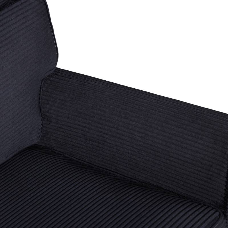 Modern 2-Seater Sofa,Padded Armrests