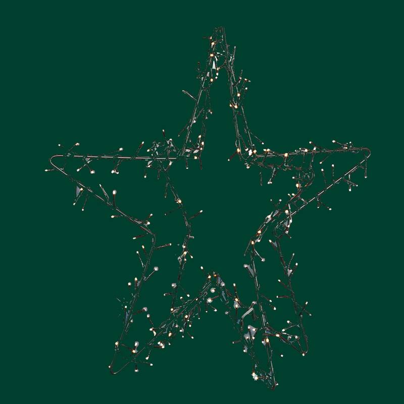 Christmas 2 ft. 3D LED Flashing Effect Lighted Metal Star