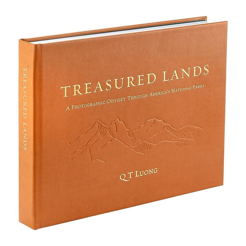 Graphic Image Treasured Lands Coffee Table Book, Leather, Tan