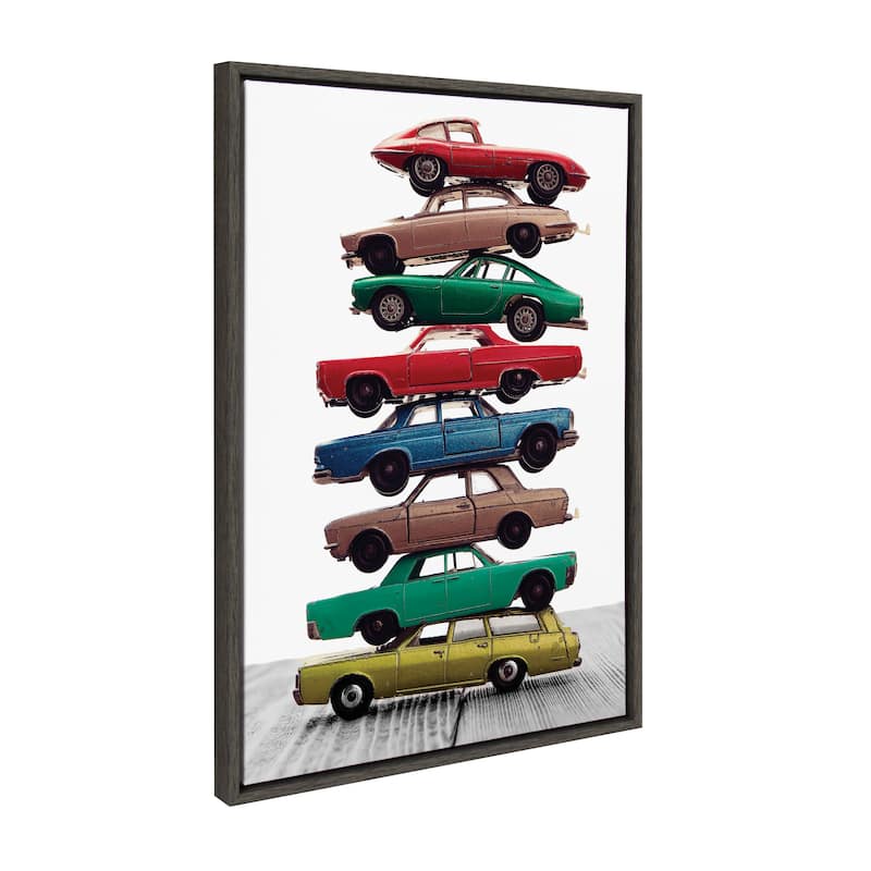Kate and Laurel Sylvie Car Vertical Canvas by Saint and Sailor Studios