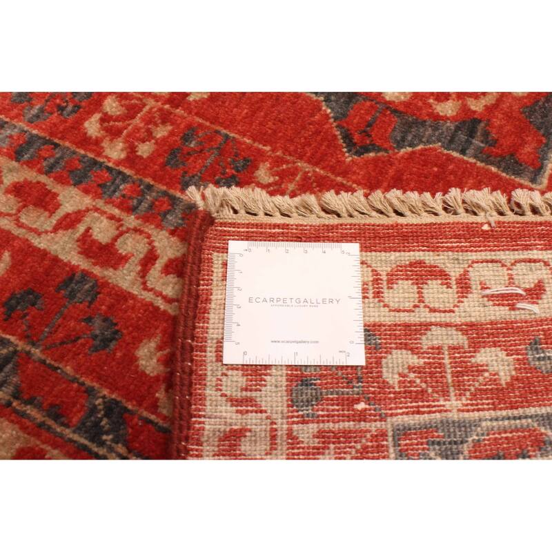 ECARPETGALLERY Hand-knotted Pako Mamluk Red Wool Rug - 9'2 x 12'3