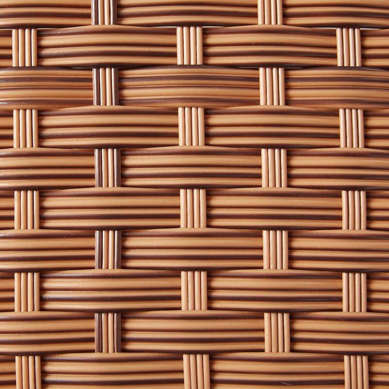 Outdoor Dining Set 5 Piece Patio Furniture Resin Wicker Table & Chairs