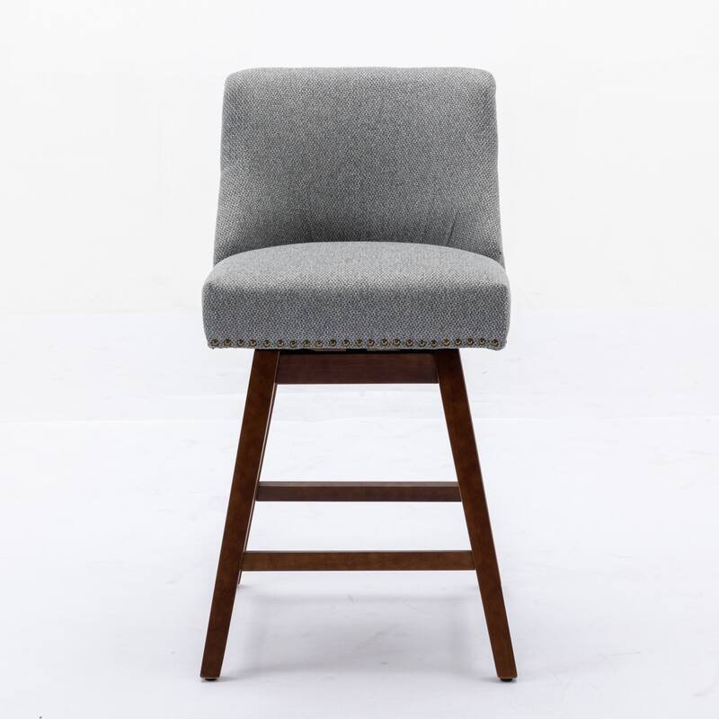 Counter Height Swivel Bar Stool - Gray