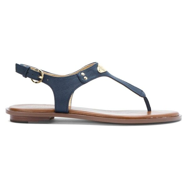 michael michael kors mk plate flat thong sandals