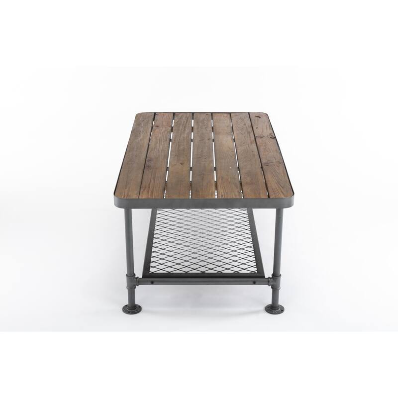 Boraam Newport Grey and Natural Coffee Table