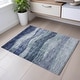 preview thumbnail 79 of 88, Premium Washable Super Soft Cool Modern Wvave Mayfield Rug Blue - 1'8" x 2'6"