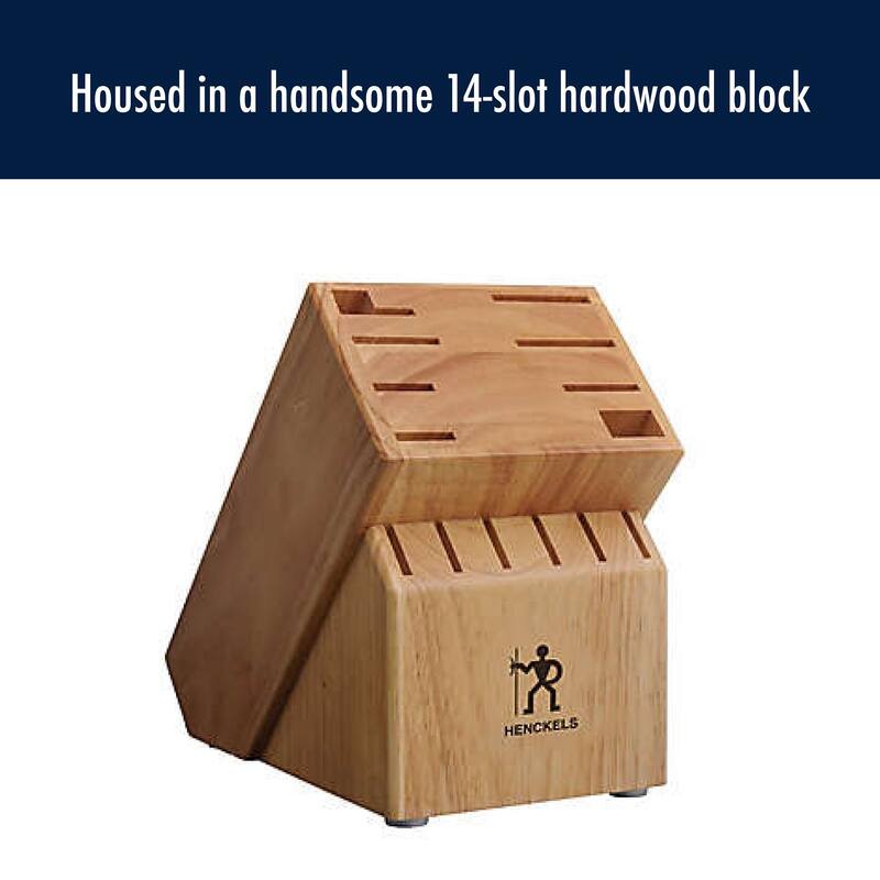 Henckels Refined 15-pc Knife Block Set - Brown