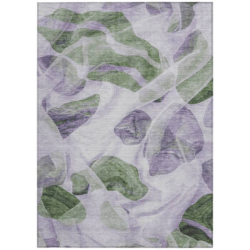 HomeRoots Abstract Transitional Rectangle Outdoor Rug