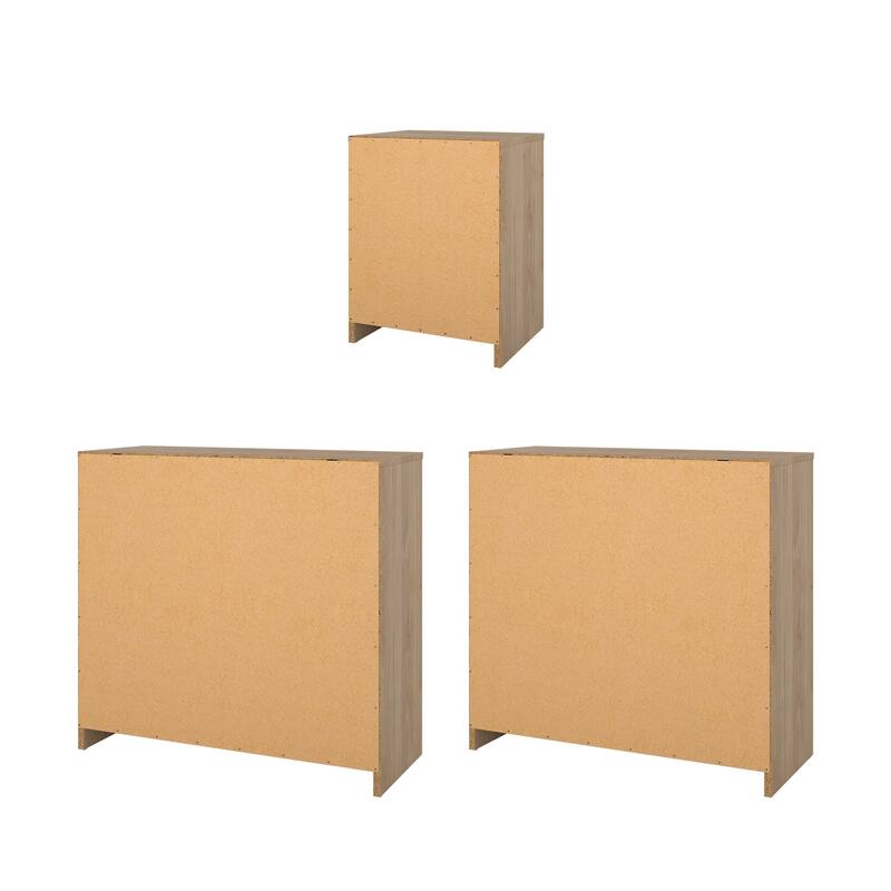 Porch & Den Zoe 3-Piece Bedroom Set - Nightstand And Chest Set Of 2