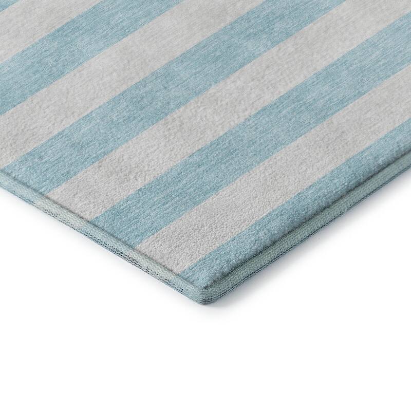 Premium Washable Super Soft Cabana Stripe Mayfield Rug