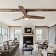 preview thumbnail 23 of 58, YUHAO 56 inch 6 Speed Quiet DC Motor Indoor Matte White Ceiling Fans with Lights and Remote Control