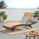 preview thumbnail 148 of 187, Salem Outdoor Wicker Adjustable Chaise Lounge with Cushion by Christopher Knight Home Brown+Caramel