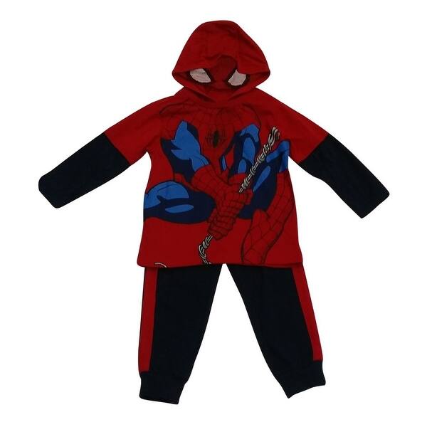 Shop American Character Little Boys Red Spiderman Fleece 2 Pc Pant