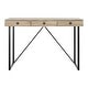 preview thumbnail 13 of 21, SAFAVIEH Hilton 21.65-Inch Metal drawer Desk, Rustic Brown and Black