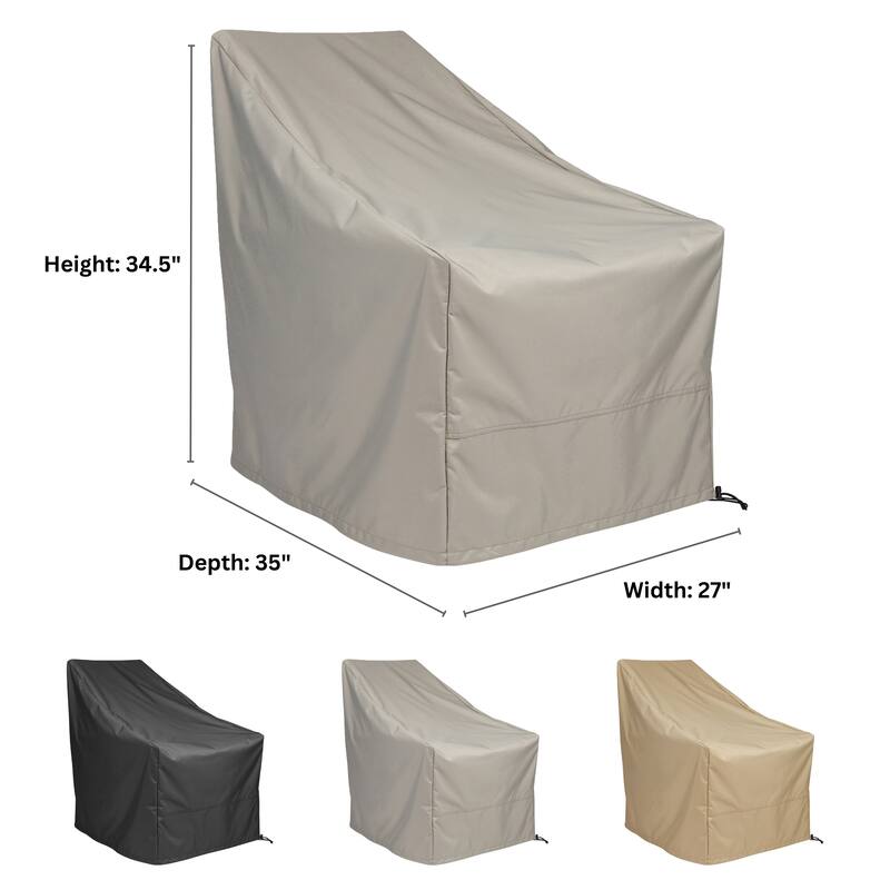 Shine Co. Weatherproof Polyester Adirondack Patio Chair Cover