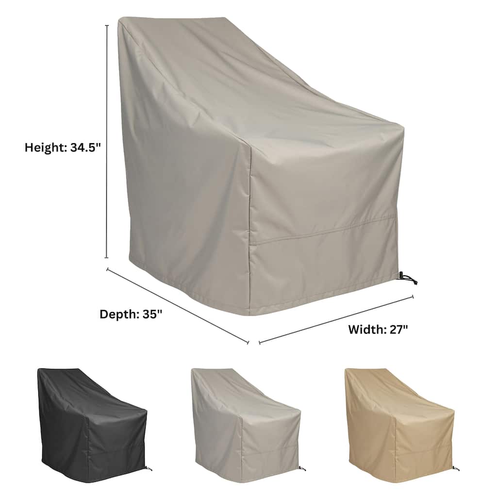 Shine Co. Weatherproof Polyester Adirondack Patio Chair Cover