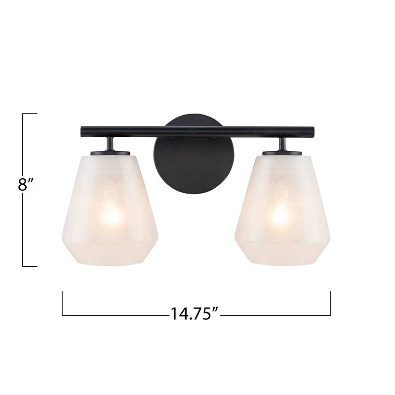 Artcraft Brooke Bathroom Vanity - Wispy White Glassware Shade