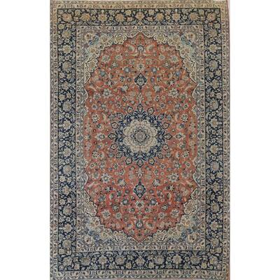 Traditional Floral Najafabad Persian Area Rug Hand-knotted Wool Carpet - 9'6" x 13'0"