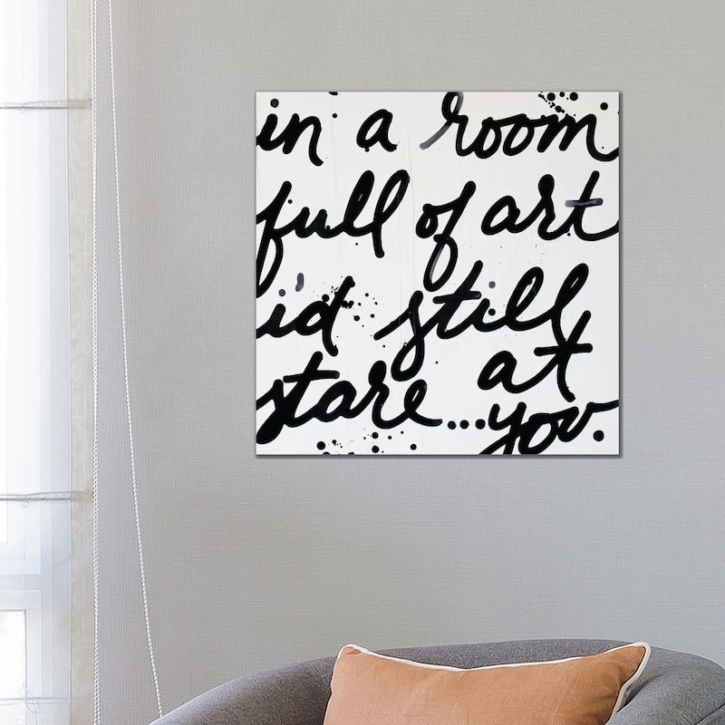 iCanvas "In A Room Black And White" by Kent Youngstrom Canvas Print - 26x26x1.5