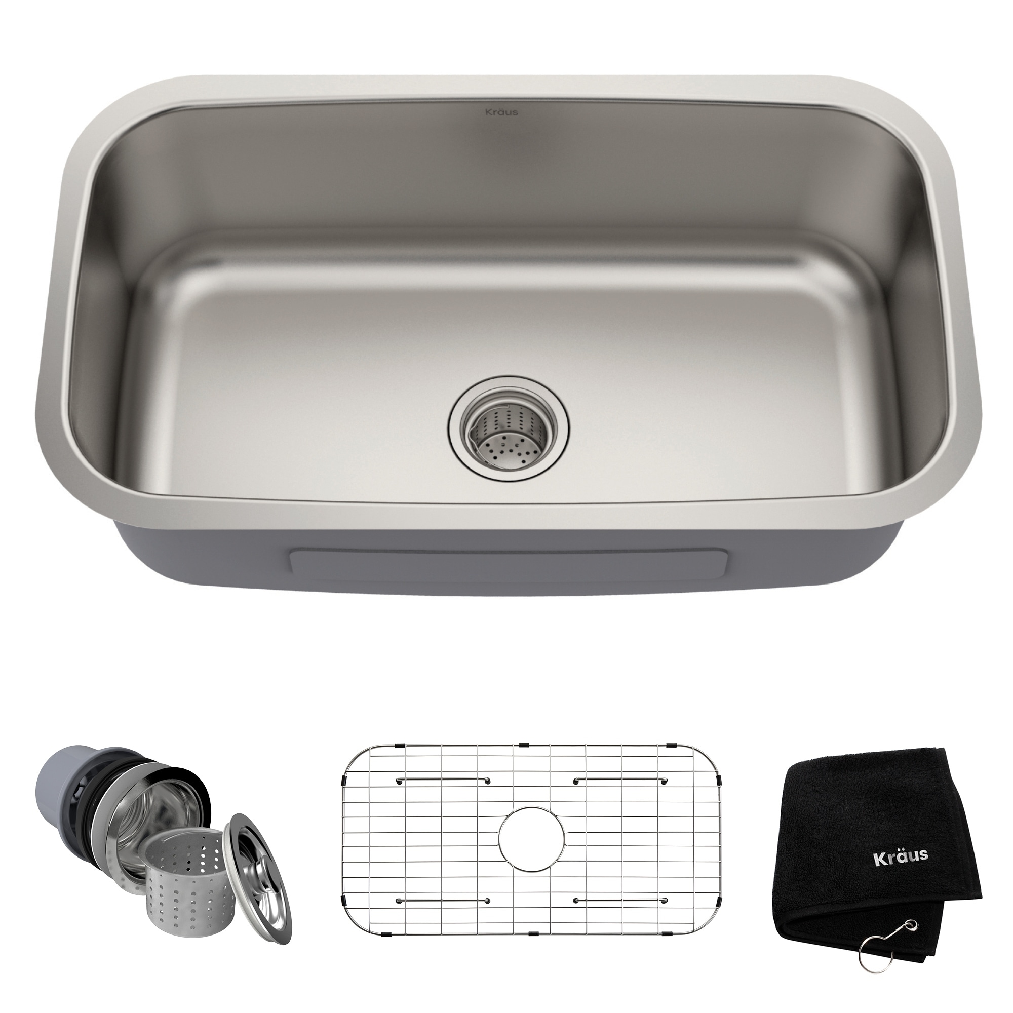 KRAUS Premier Stainless Steel 31 1/2 inch Undermount Kitchen Sink On Sale  Bed Bath  Beyond 5070922