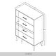 preview thumbnail 7 of 27, CraftPorch Corduroy 4-pieces Mid-Century Modern White Bed with Light Grey Furniture Bedroom Set