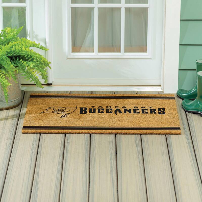 Tampa Bay Buccaneers Monochrome Indoor/Outdoor Coir Door Mat