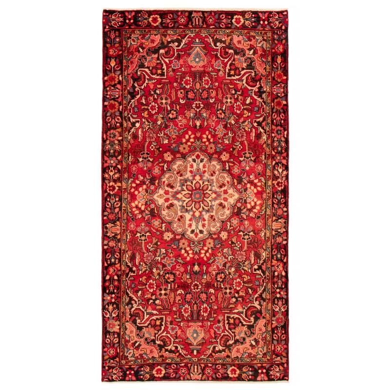 ECARPETGALLERY Hand-knotted Anadol Red Wool Rug - 4'8 x 9'5 - Red - 4'8 x 9'5