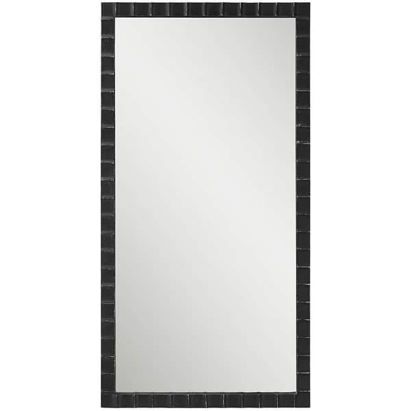 slide 2 of 7, Uttermost 09780 Dandridge 22" W x 42" H Rectangular Framed Bathroom Matte Black