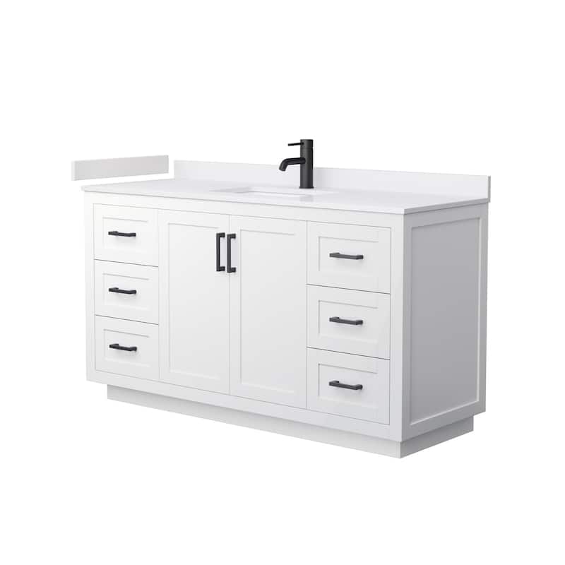 Wyndham Collection Miranda 60" Free Standing Single Basin Vanity Set