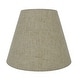 preview thumbnail 76 of 88, Hardback Faux Silk Conical Lamp Shade, 5 inch Top, 9 inch Bottom, 7 inch Slant Set of 2 - Natural Linen