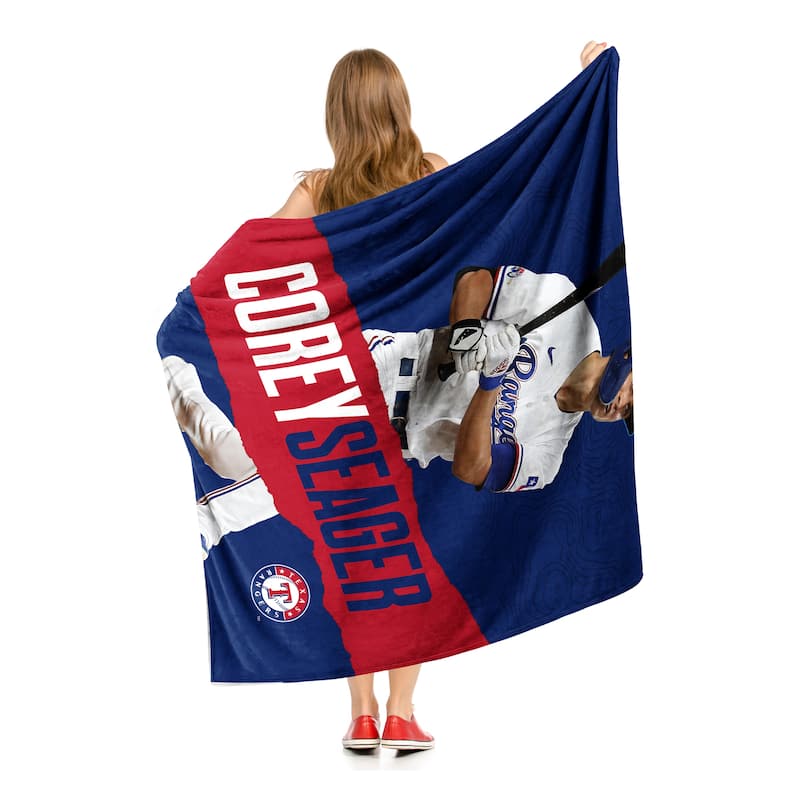 MLB Player Texas Rangers Corey Seager Silk Touch Sherpa Throw - On Sale ...