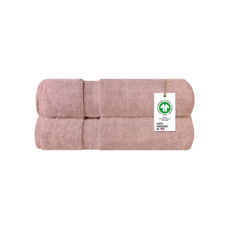 Delara Organic Cotton Feather Touch Quick Dry 650 GSM Bath Sheet, 36"X70"