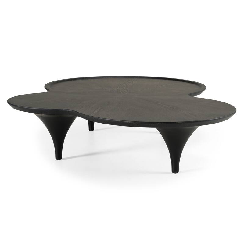Modrest Beulah Modern Free Form Black Ash Coffee Table