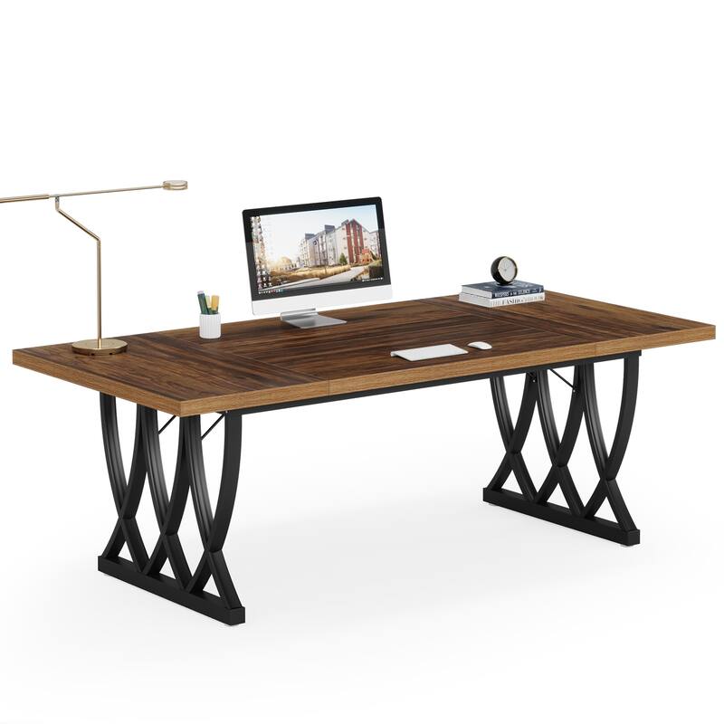 71'' Executive Computer Desk Writing Table for Home Office