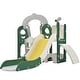 preview thumbnail 30 of 65, 5 in 1 Toddler Slide and Swing Set - Indoor & Outdoor Kids Playground Climber with Telescope - 71.6'' L x 56.3'' W x 45.2'' H