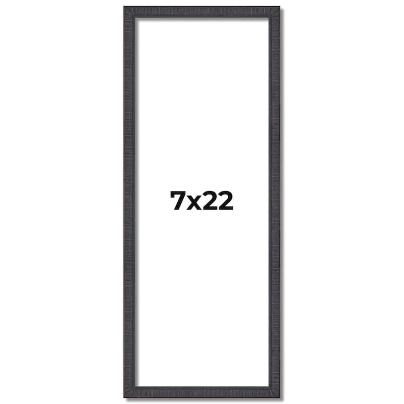 7x22 Frame Brown Picture Frame - Complete Modern Photo Frame Includes