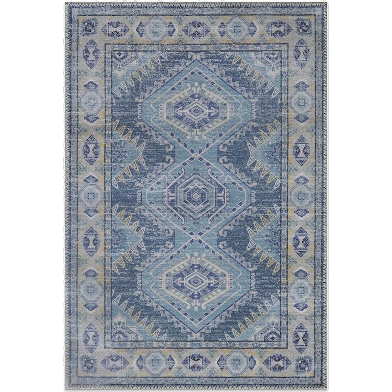 HomeRoots Southwestern Modern, Contemporary Rectangle Area Rug