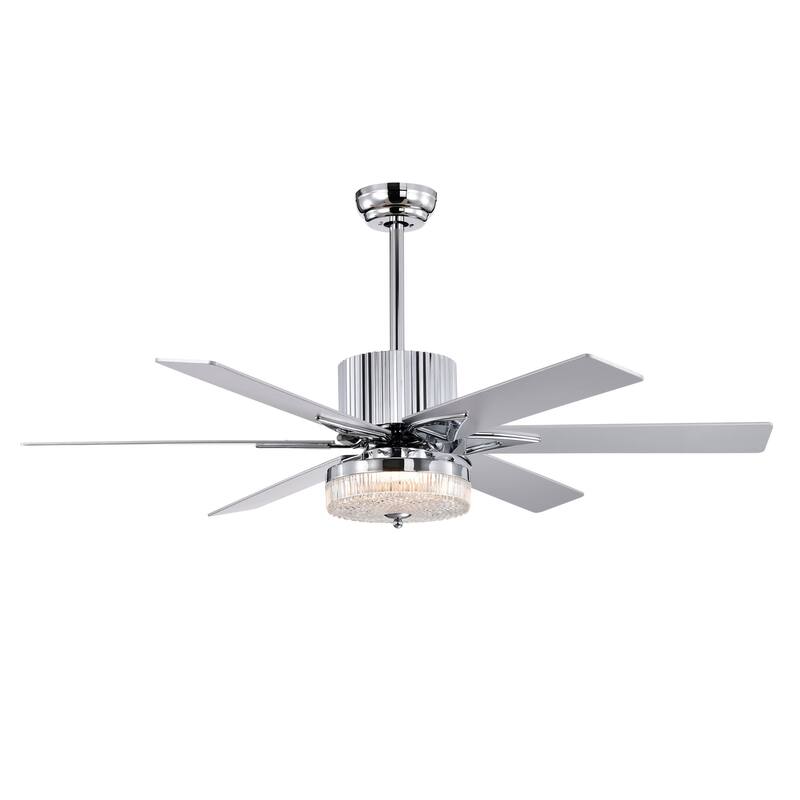 52 in. Smart Indoor Gold Ceiling Fan with Integrated LED with 6 Plywood Blade and Remote Control