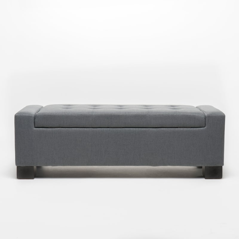 Modern Upholstered Storage Bench for Living Room Entryway