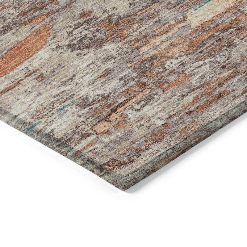 HomeRoots Abstract Transitional Rectangle Outdoor Rug