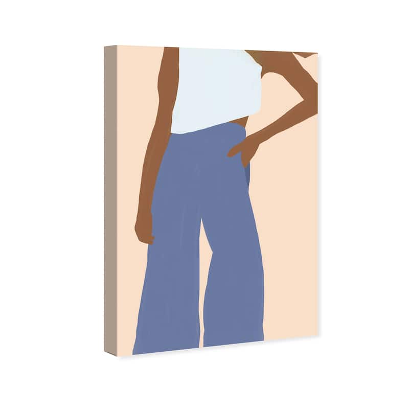 Wynwood Studio Canvas Fashion and Glam Seamstress III Blue and Modern & Contemporary Wall Art Canvas Print