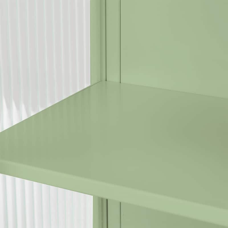 Modern Wall Cabinet with an Open Shelf and Towel Rack
