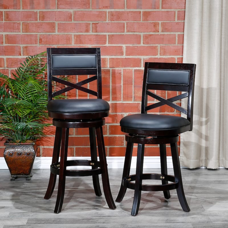 DTY Indoor Living Meeker X-Back Swivel Stool